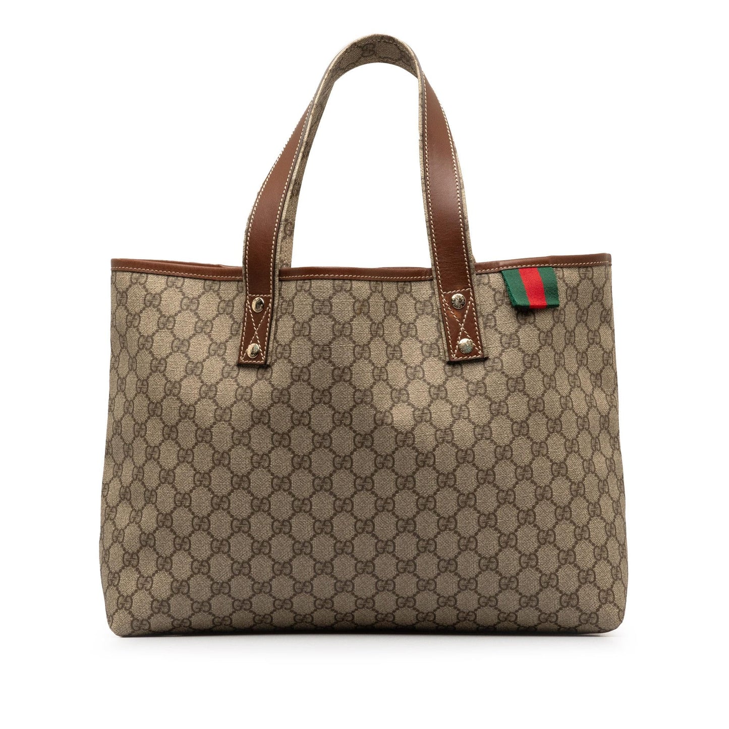 Gucci Medium GG Supreme Web Loop Tote Bag (Ew9uNi)
