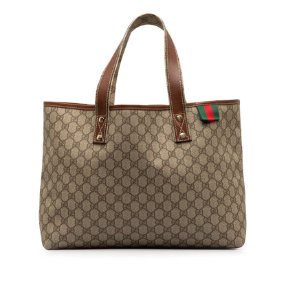 Gucci Medium GG Supreme Web Loop Tote Bag (Ew9uNi)