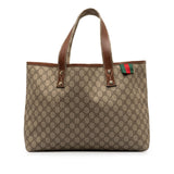 Gucci Medium GG Supreme Web Loop Tote Bag (Ew9uNi)