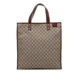 Gucci Medium GG Supreme Web Loop Vertical Tote (fppdZz)
