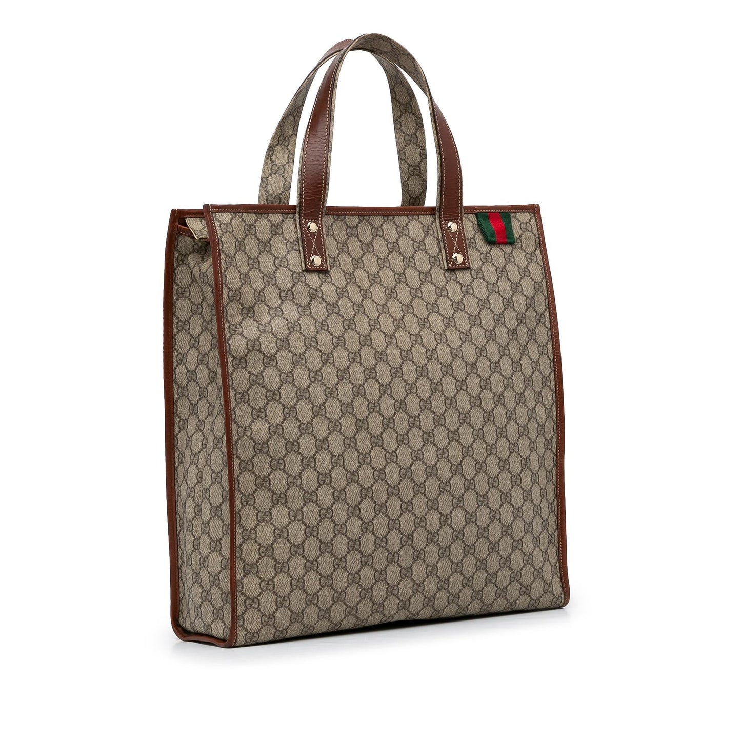 Gucci Medium GG Supreme Web Loop Vertical Tote (fppdZz)