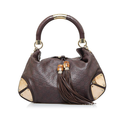 Gucci Medium Guccissima Bamboo Indy (T0Pj5K)