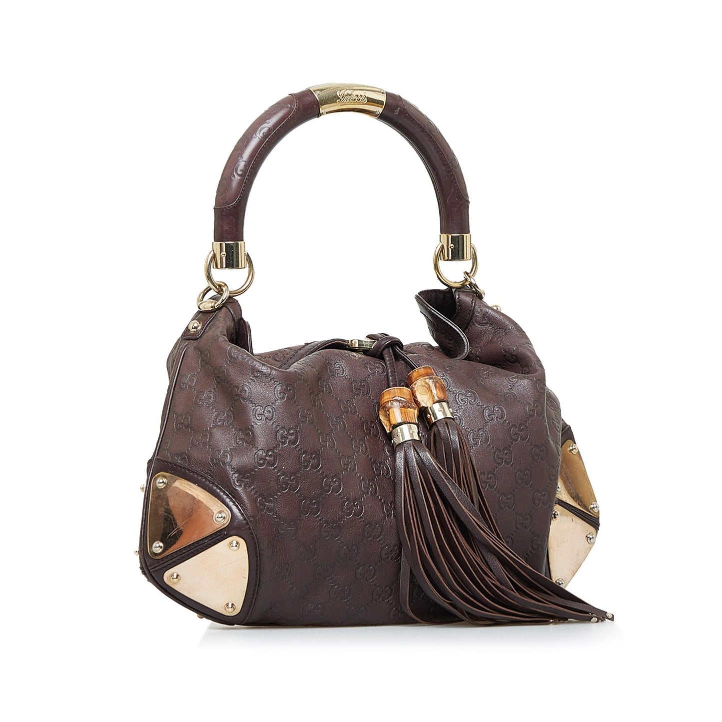 Gucci Medium Guccissima Bamboo Indy (T0Pj5K)
