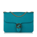 Gucci Medium Interlocking G Leather Crossbody Bag (SHG-32622)