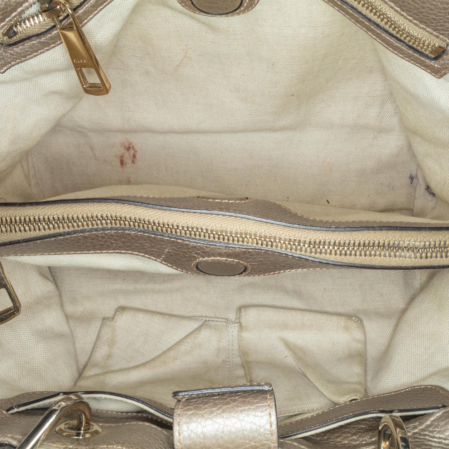 Gucci Medium Leather Bamboo Shopper (Z5WtXN)