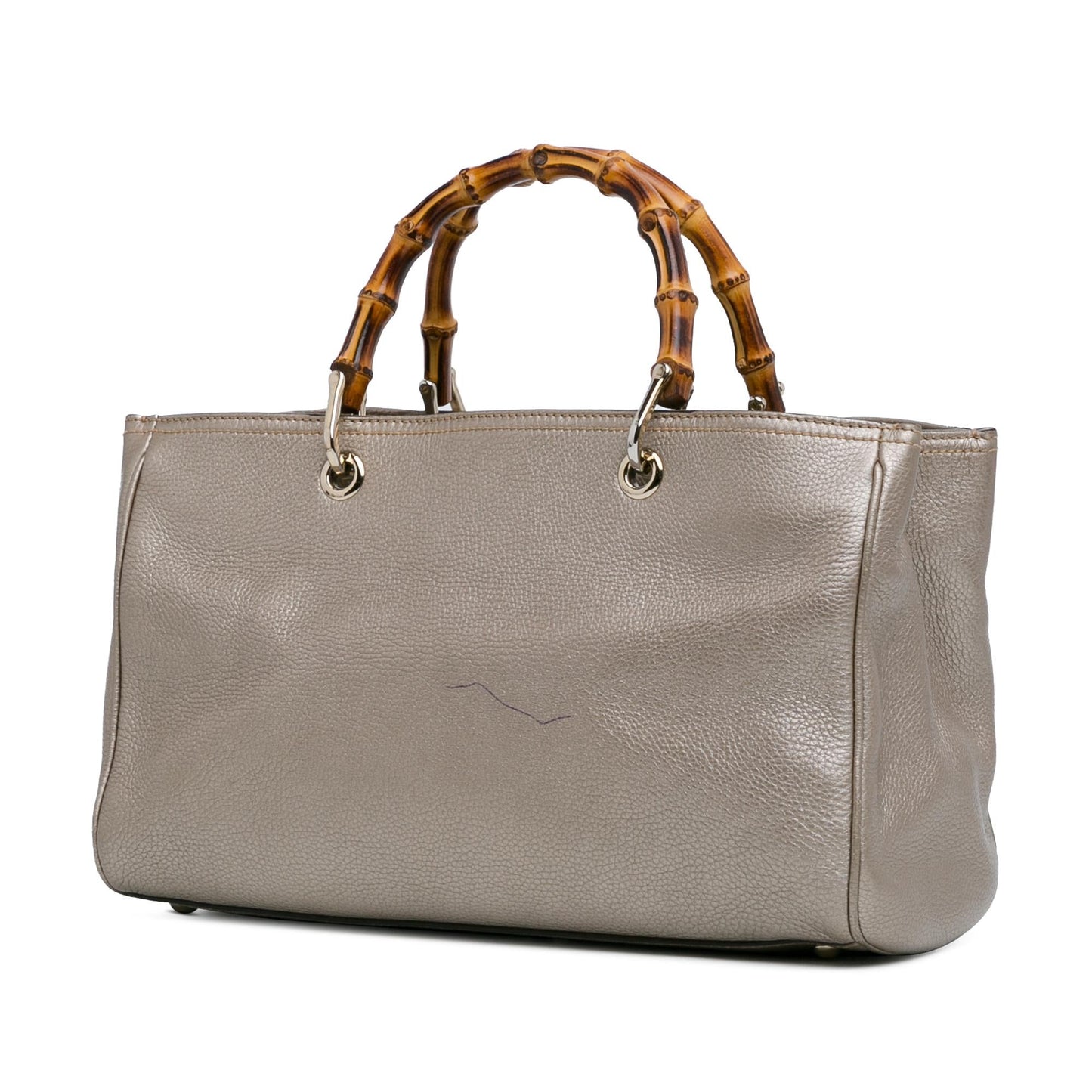 Gucci Medium Leather Bamboo Shopper (Z5WtXN)