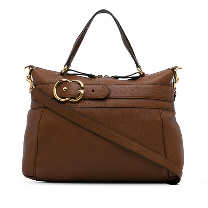 Gucci Medium Leather Ride Top Handle Bag (ZEr6xw)