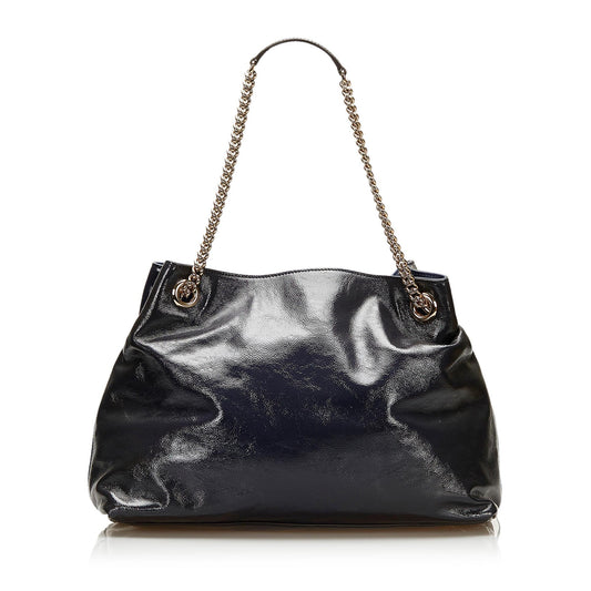 Gucci Medium Patent Leather Soho Chain Tote (6iuy6S)