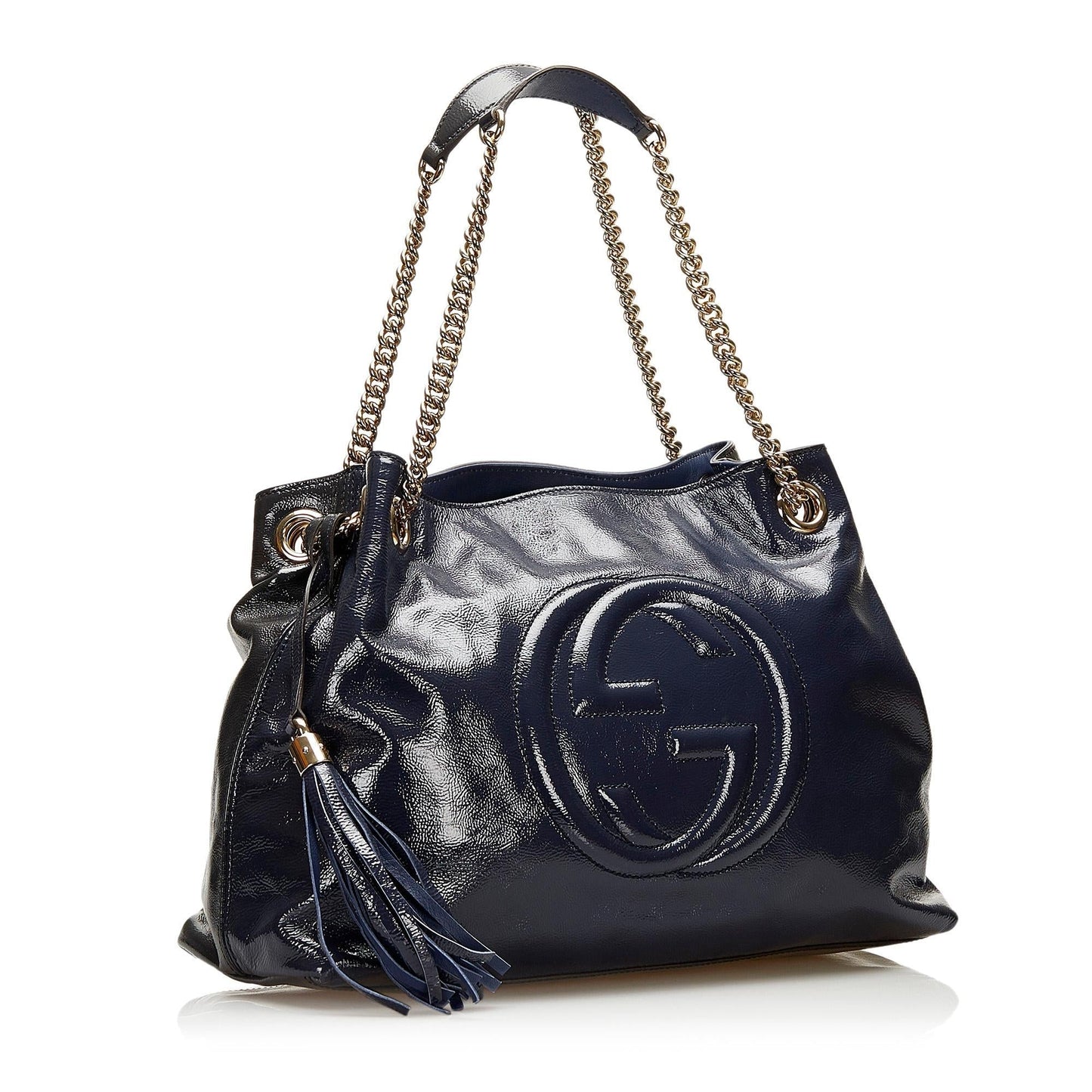 Gucci Medium Patent Leather Soho Chain Tote (6iuy6S)