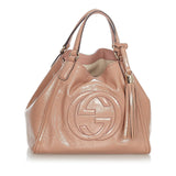 Gucci Medium Patent Soho Cellarius Satchel (Pqws7K)