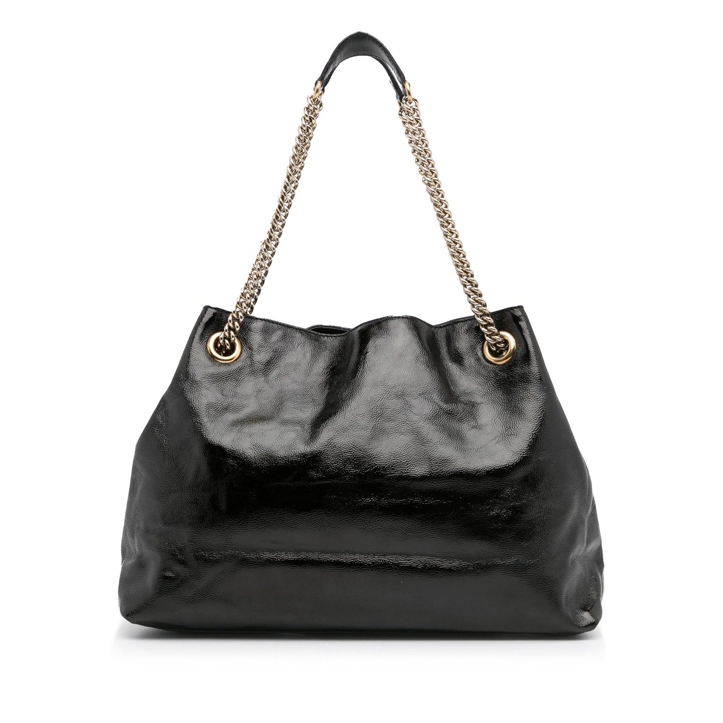 Gucci Medium Patent Soho Chain Tote (skULqA)