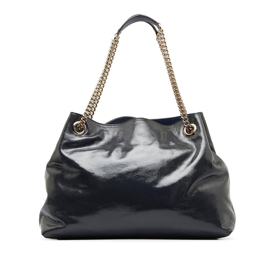 Gucci Medium Patent Soho Chain Tote (66oqjn)
