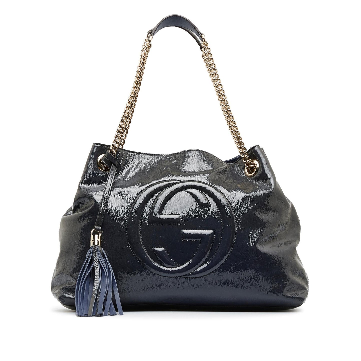 Gucci Medium Patent Soho Chain Tote (66oqjn)