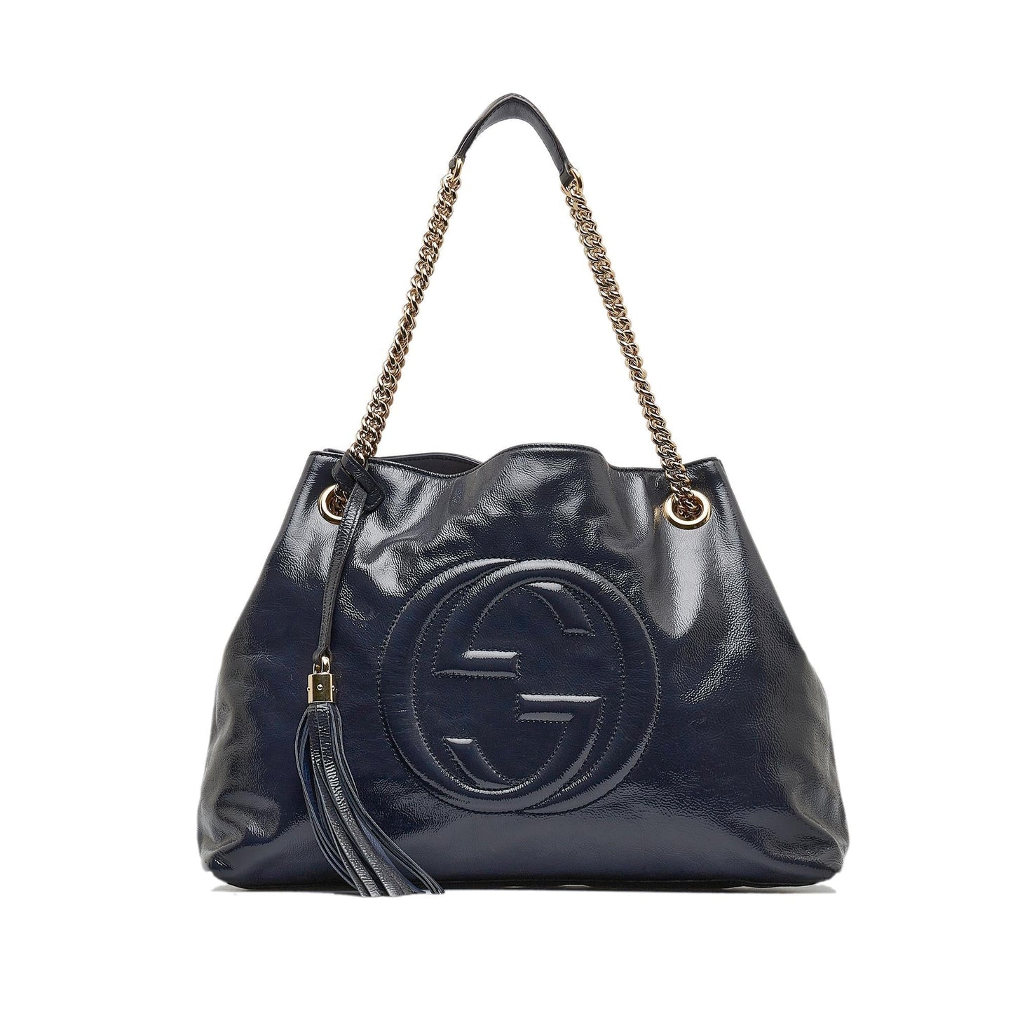 Gucci Medium Patent Soho Chain Tote (ln0QMk)