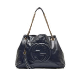 Gucci Medium Patent Soho Chain Tote (ln0QMk)