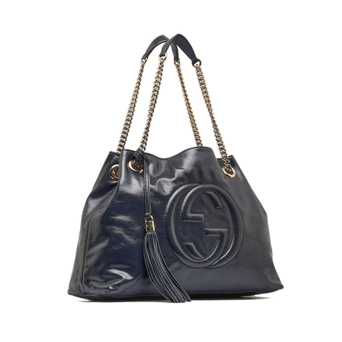 Gucci Medium Patent Soho Chain Tote (ln0QMk)