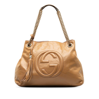 Gucci Medium Patent Soho Chain Tote (jrt6iJ)