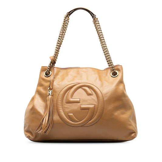 Gucci Medium Patent Soho Chain Tote (jrt6iJ)