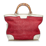 Gucci Medium Raffia Bamboo Shopper Tote (aDj1hs)