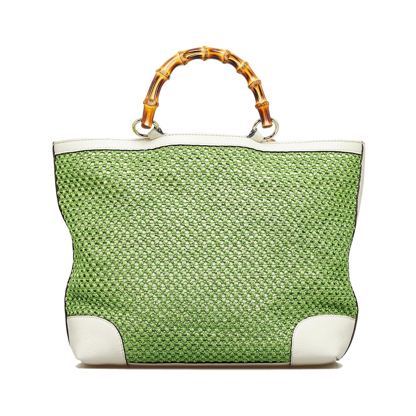 Gucci Medium Raffia Bamboo Shopper Tote (Po0R3i)