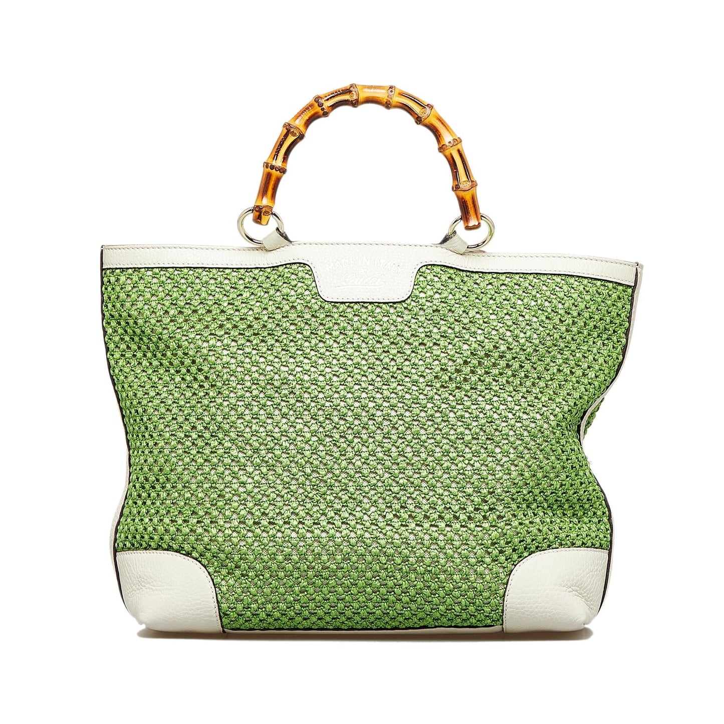 Gucci Medium Raffia Bamboo Shopper Tote (Po0R3i)