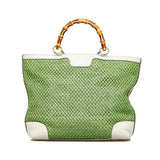 Gucci Medium Raffia Bamboo Shopper Tote (Po0R3i)