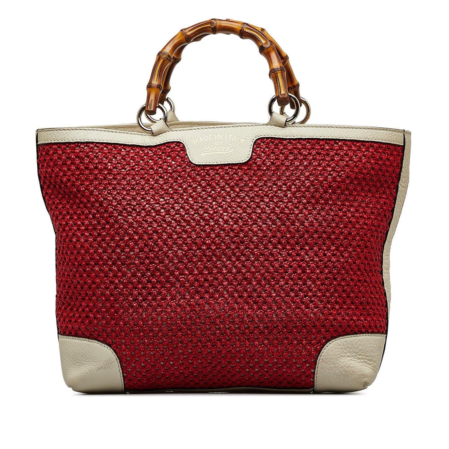 Gucci Medium Raffia Bamboo Shopper Tote (huzjM4)