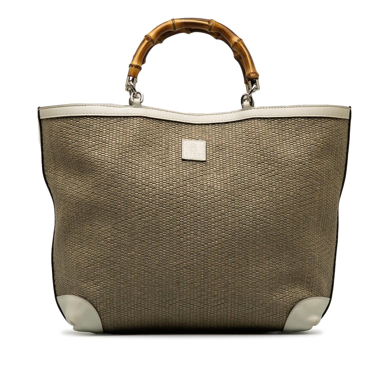 Gucci Medium Raffia Bamboo Shopper Tote (lv32Tc)
