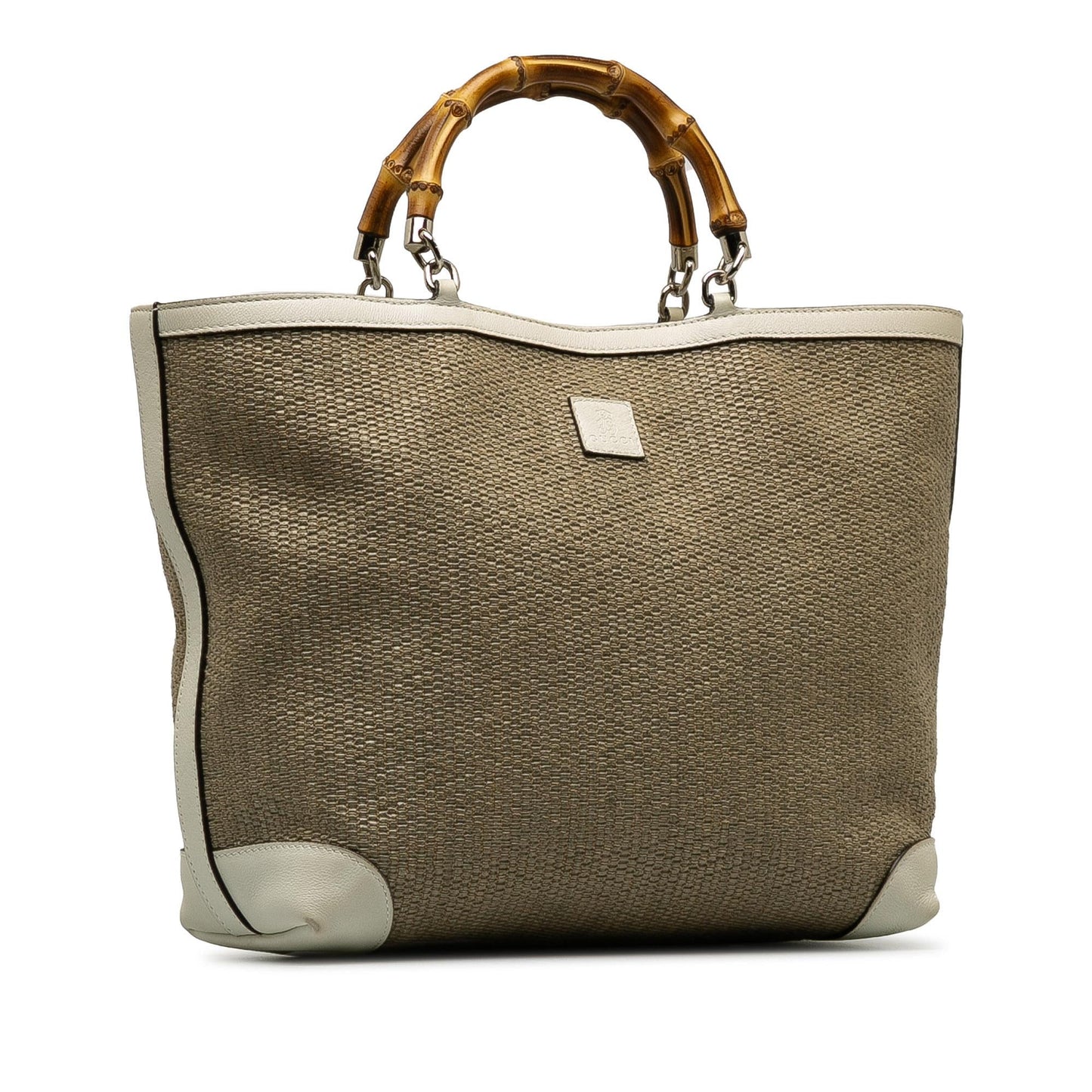 Gucci Medium Raffia Bamboo Shopper Tote (lv32Tc)
