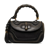 Gucci Medium Studded New Bamboo Tassel Satchel (LOkrtI)