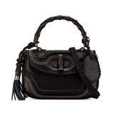 Gucci Medium Studded New Bamboo Tassel Satchel (QZ6Rq6)