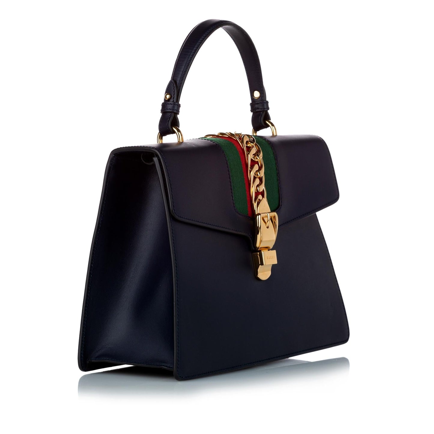 Gucci Medium Sylvie Leather Satchel (25632)