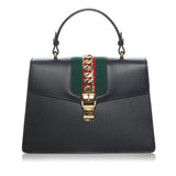Gucci Medium Sylvie Leather Satchel (33834)