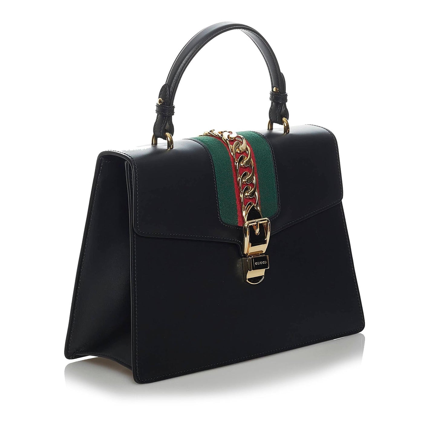 Gucci Medium Sylvie Leather Satchel (33834)