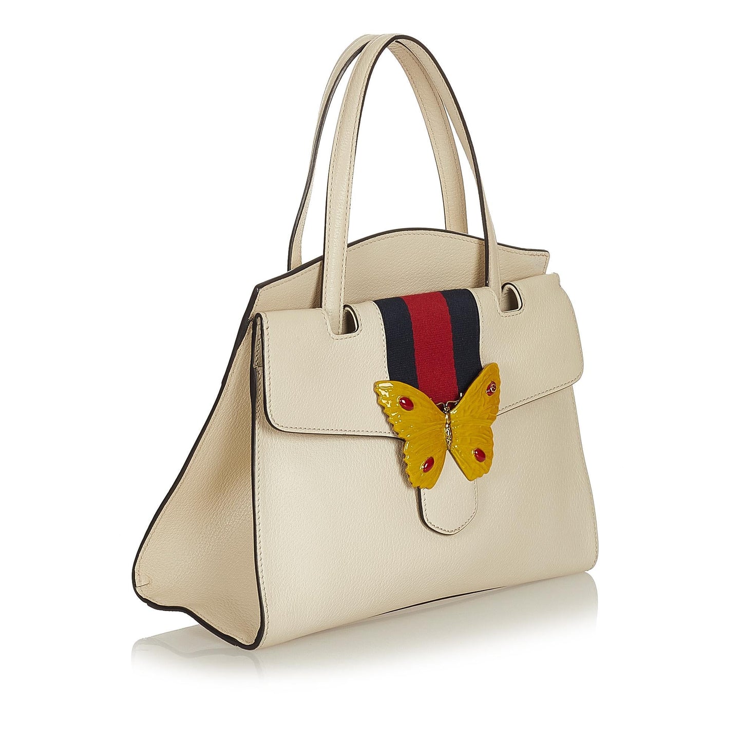 Gucci Medium Web Linea Butterfly Totem Satchel (31390)