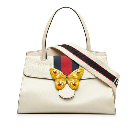 Gucci Medium Web Linea Butterfly Totem Satchel (BYS4EZ)