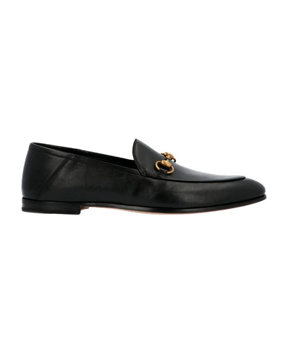 GUCCI MEN'S BRIXTON LEATHER APRON TOE ANGELLO LOAFERS