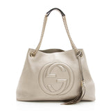 Gucci Metallic Leather Soho Medium Shoulder Bag (SHF-19349)