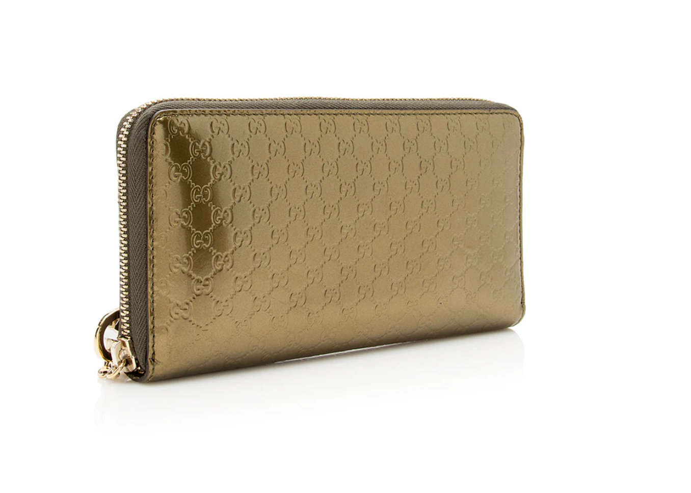 GCI METALLIC MICROGCISSIMA ZIP AROUND WALLET