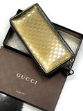 GCI METALLIC MICROGCISSIMA ZIP AROUND WALLET