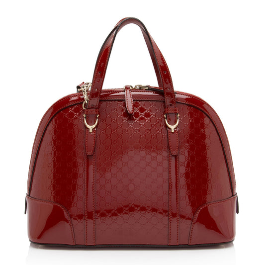 Gucci Microguccissima Patent Leather Nice Satchel (SHF-swAQdK)