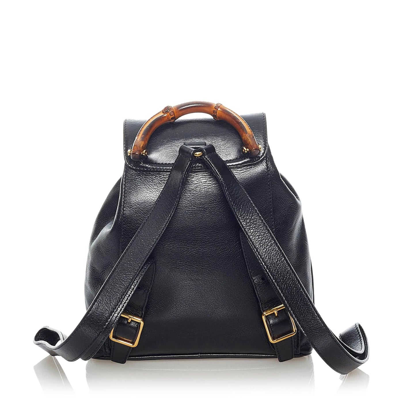 Gucci Mini Bamboo Drawstring Leather Backpack (33125)