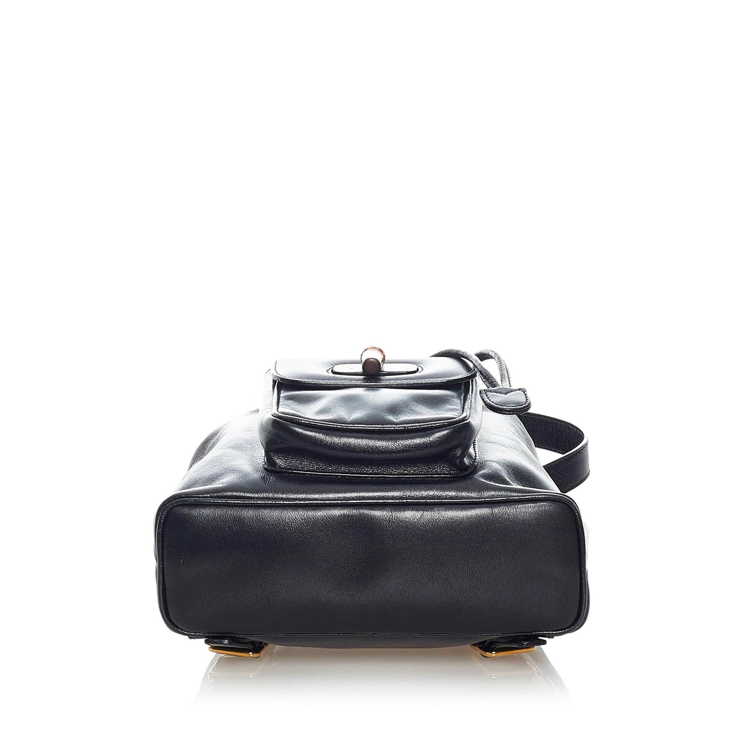 Gucci Mini Bamboo Drawstring Leather Backpack (33125)