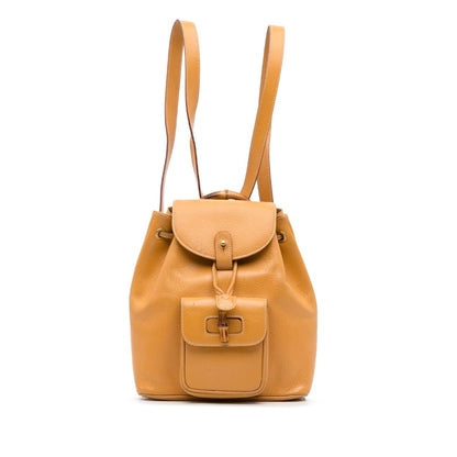 Gucci Mini Bamboo Leather Backpack (rseFEI)