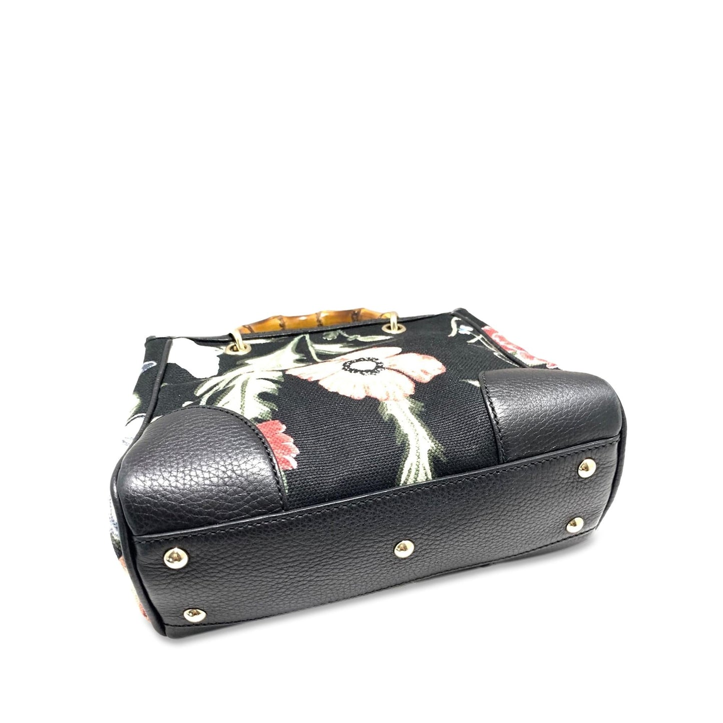Gucci Mini Floral Canvas Bamboo Shopper (Uikssh)