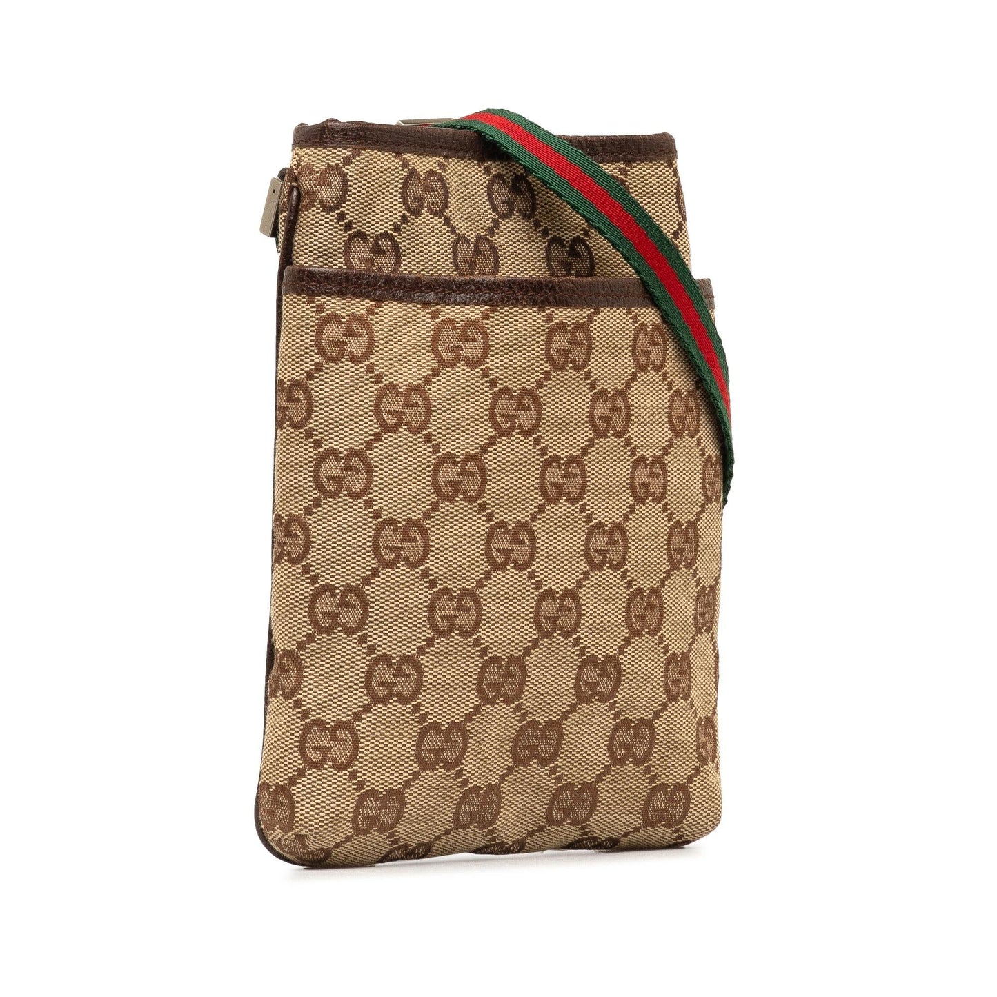 Gucci Mini GG Canvas Web Crossbody Bag (1cLFGf)