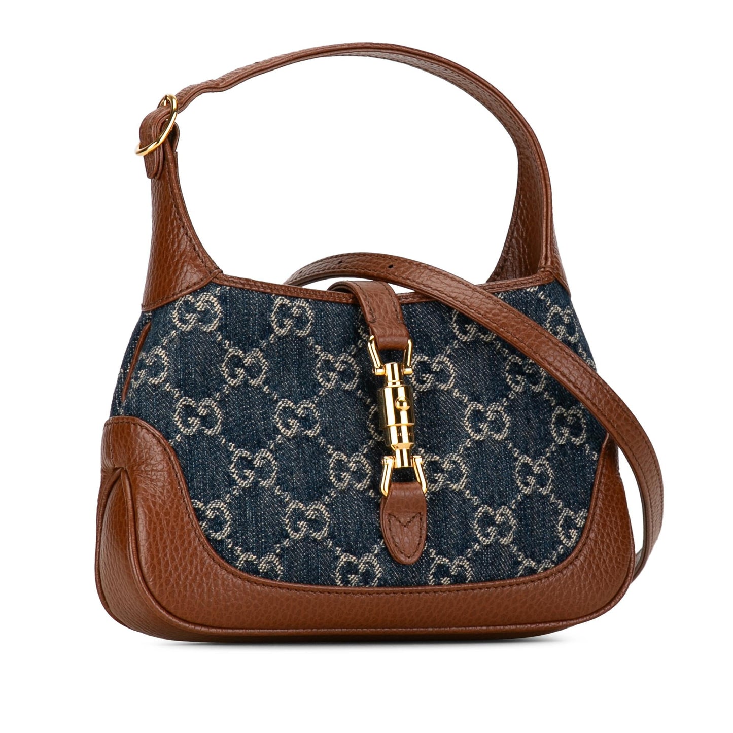 Gucci Mini GG Denim Jackie 1961 Crossbody (dokpc3)