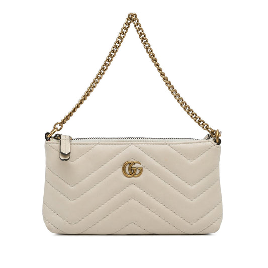 Gucci Mini GG Marmont Chain Baguette (Rla7Nz)