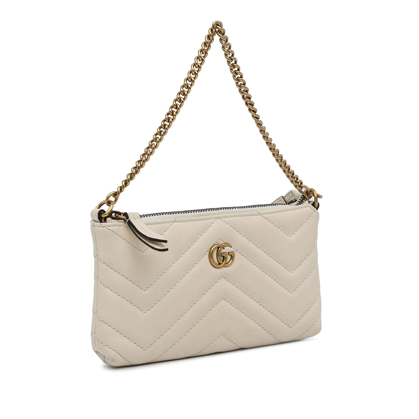 Gucci Mini GG Marmont Chain Baguette (Rla7Nz)