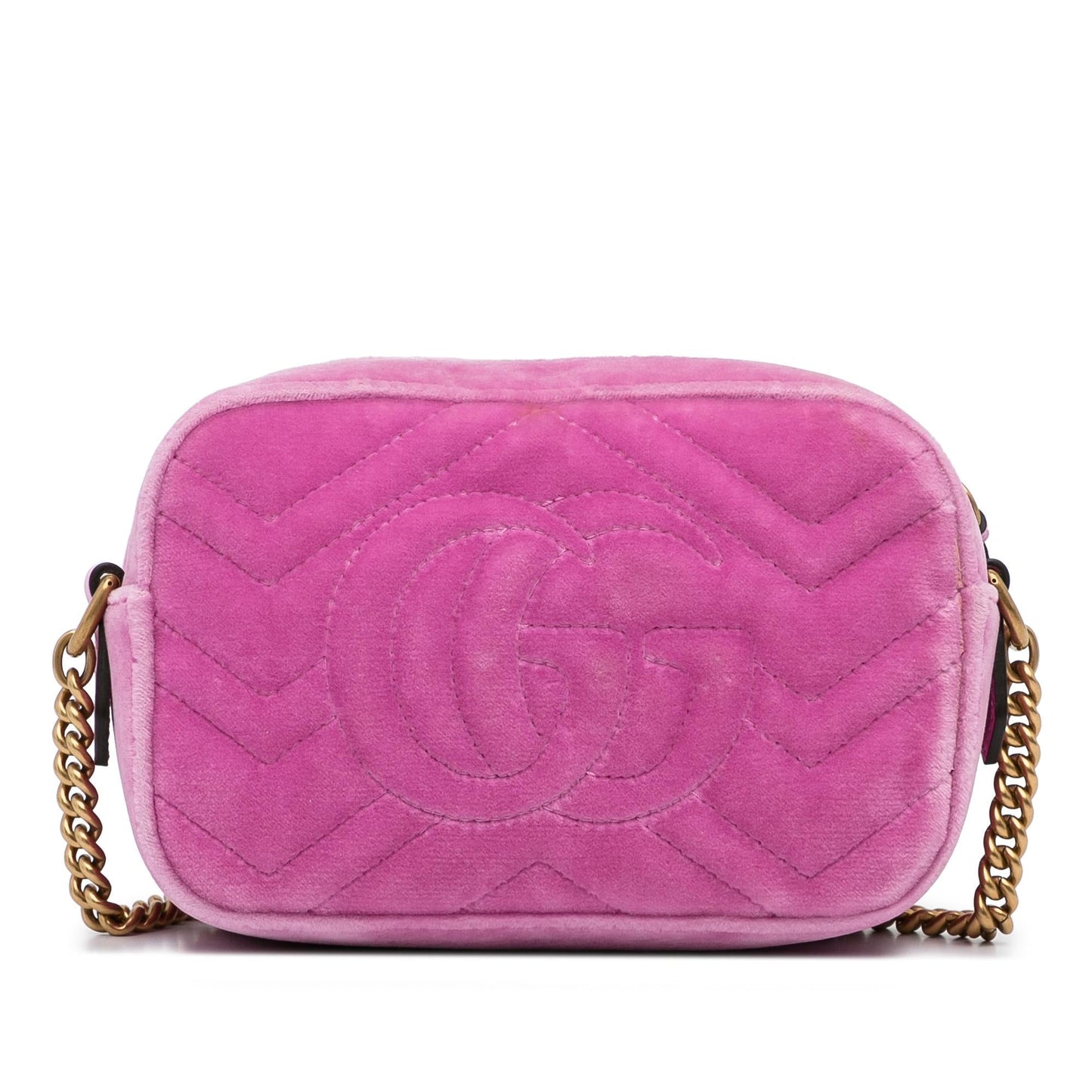 Gucci Mini GG Marmont Crystal Embellished Velvet Crossbody (A5av44)